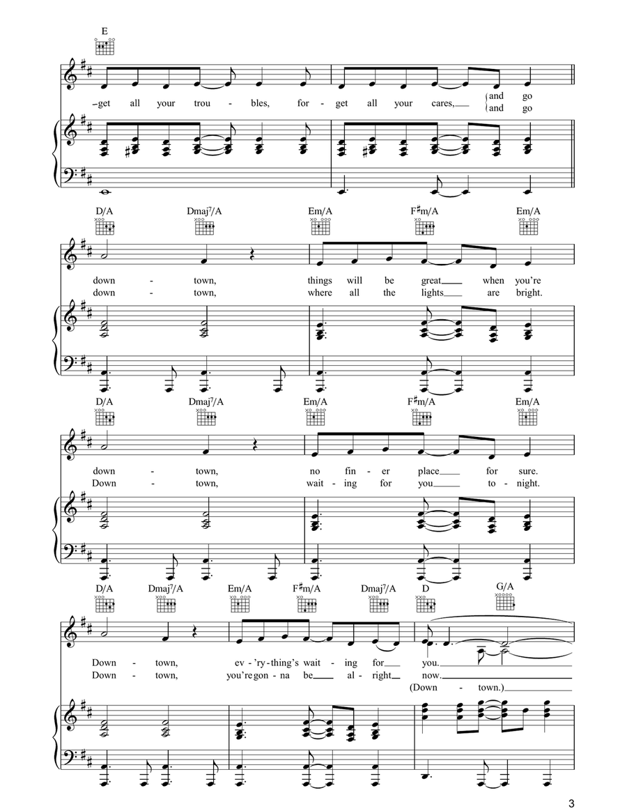 Downtown Downtown Acoustic Guitar scores gallery preview page 3