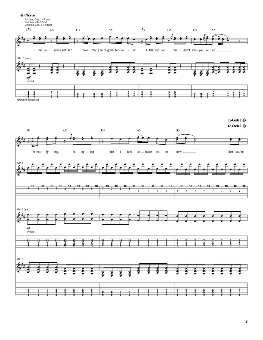 Gone Forever Gone Forever Acoustic Guitar scores gallery preview page 3
