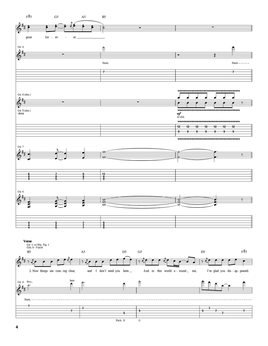 Gone Forever Gone Forever Acoustic Guitar scores gallery preview page 4
