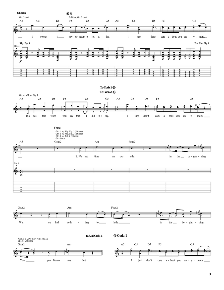 Let It Die Let It Die Acoustic Guitar scores gallery preview page 3