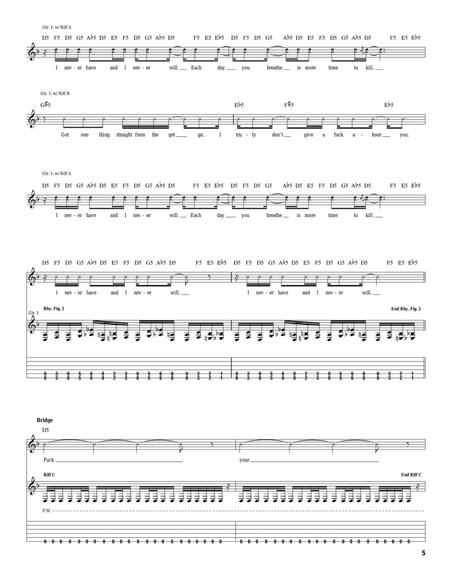 More Time To Kill More Time To Kill Acoustic Guitar scores gallery preview page 5