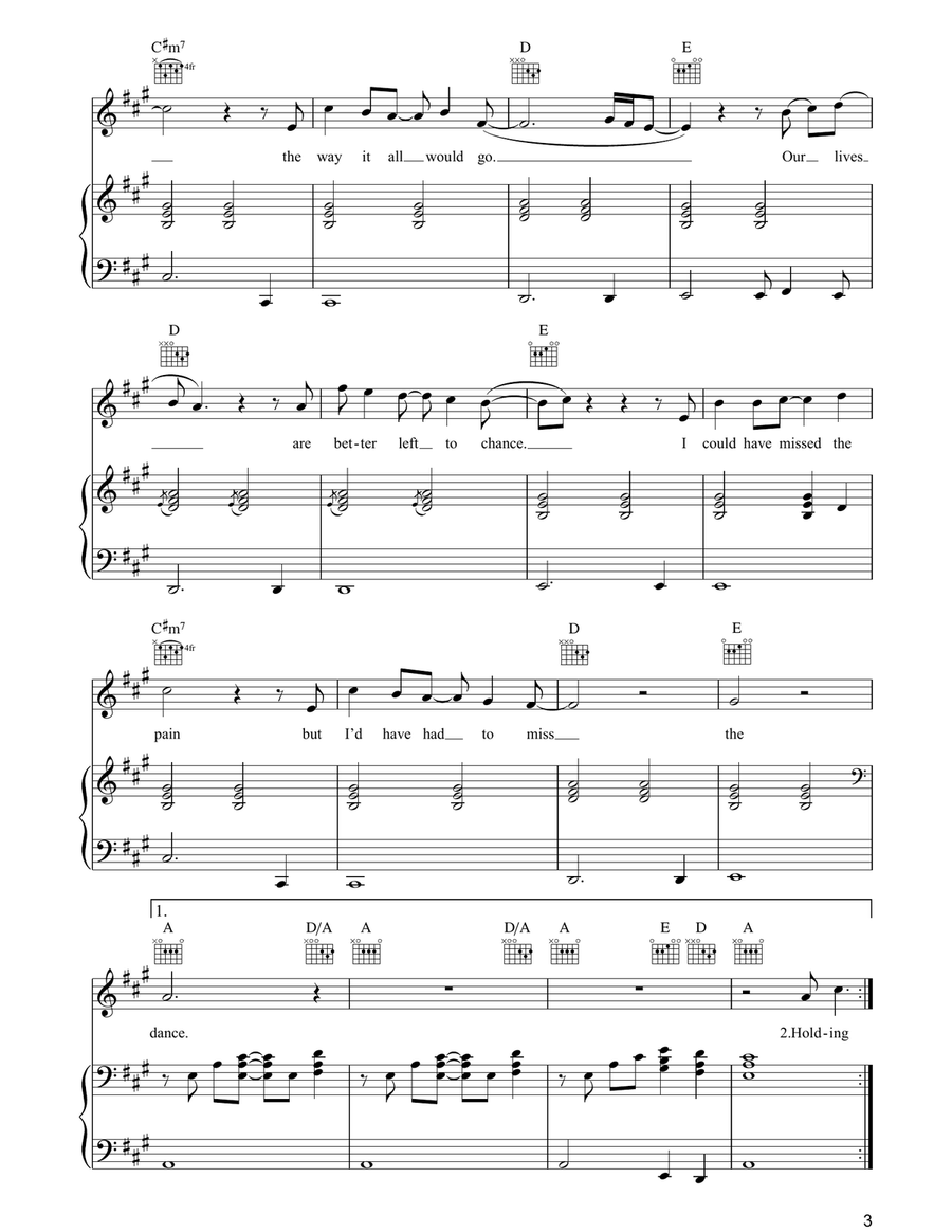 The Dance Acoustic Guitar scores gallery preview page 3