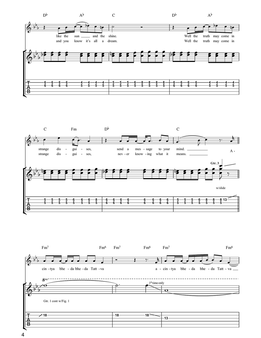 Tattva Tattva Acoustic Guitar scores gallery preview page 4