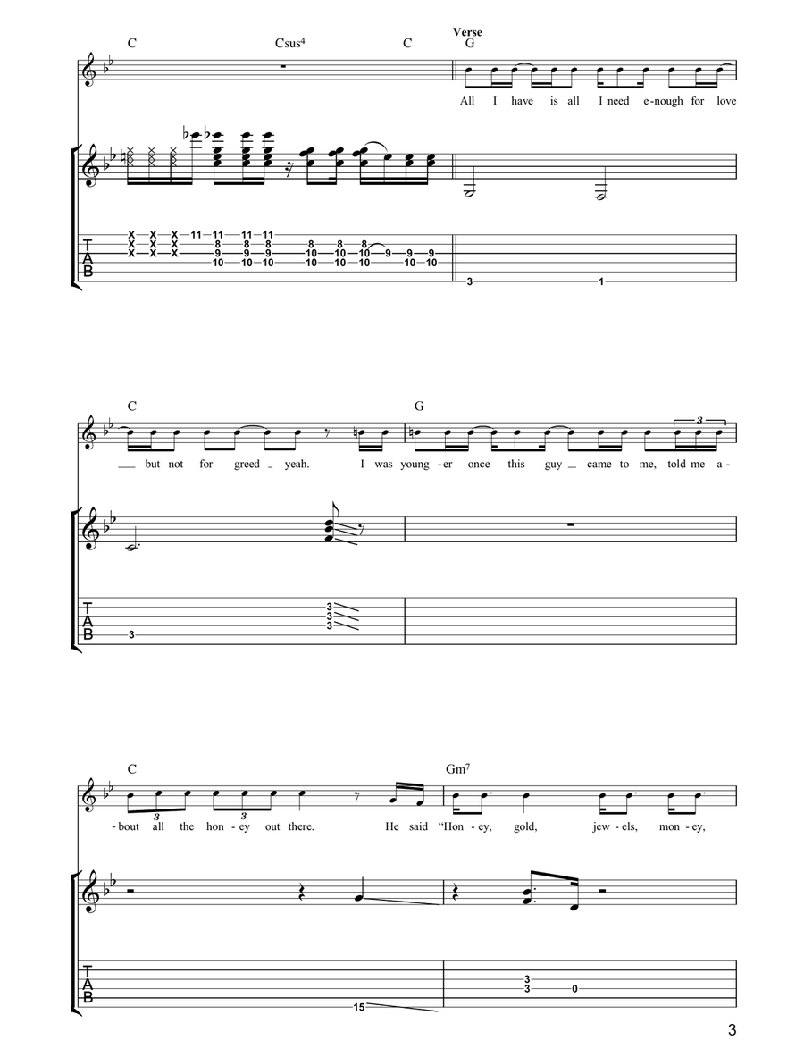 Hey Dude Hey Dude Acoustic Guitar scores gallery preview page 3