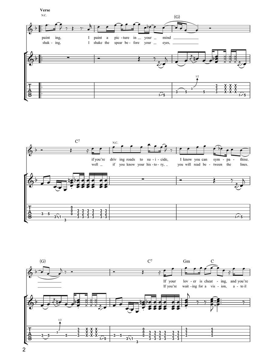 Grateful When You're Dead/Jerry Was There Acoustic Guitar scores gallery preview page 2