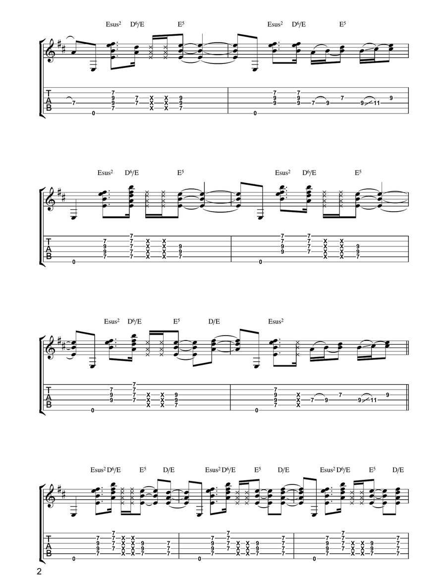 Mystical Machine Gun Mystical Machine Gun Acoustic Guitar scores gallery preview page 2
