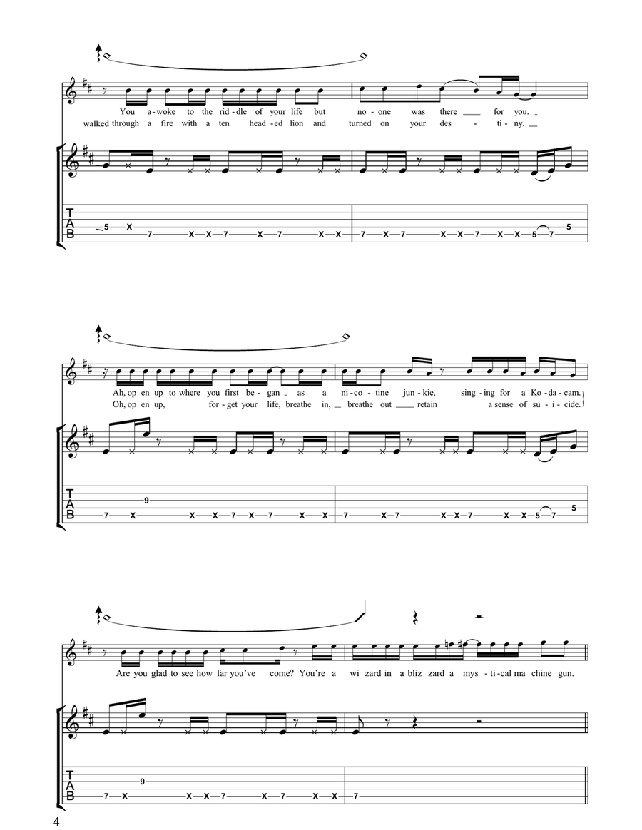 Mystical Machine Gun Mystical Machine Gun Acoustic Guitar scores gallery preview page 4