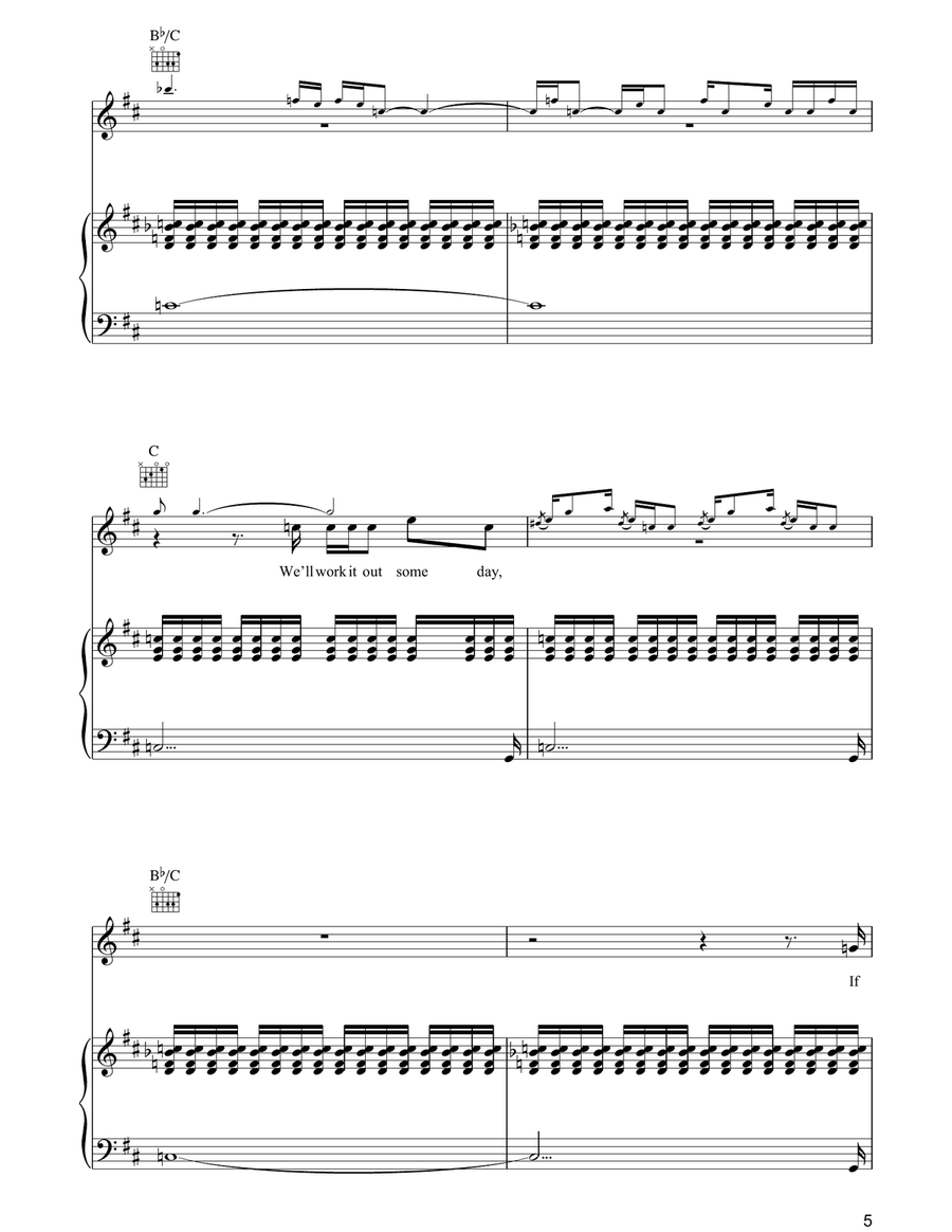 Dreamer Dreamer Piano, Vocal, Guitar scores gallery preview page 5