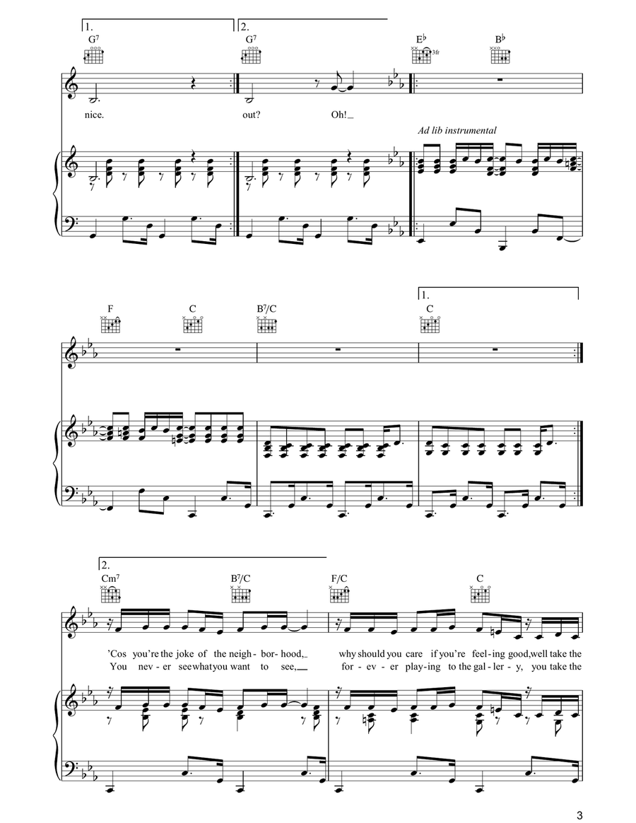 Take The Long Way Home Take The Long Way Home Piano, Vocal, Guitar scores gallery preview page 3