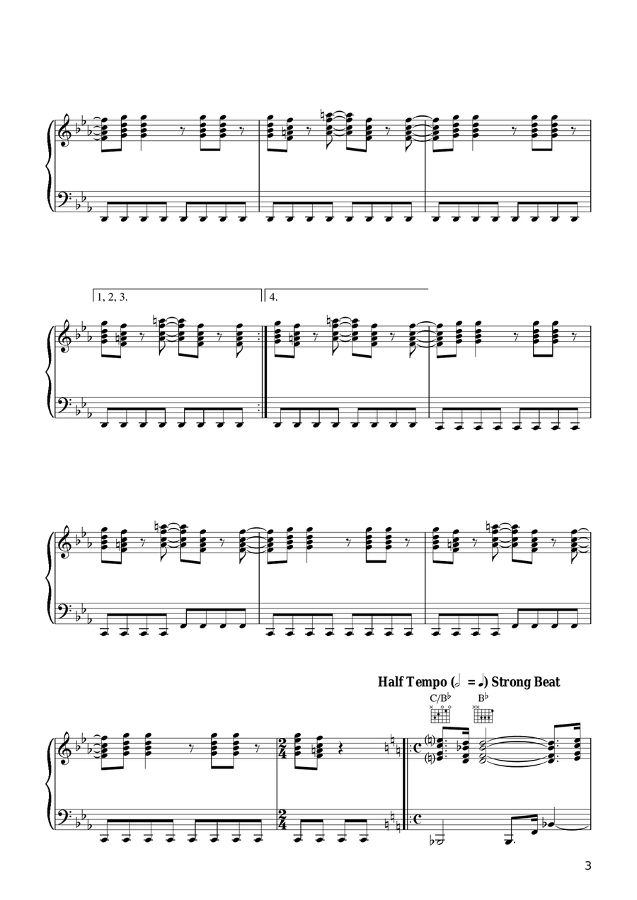 Fool's Overture Fool's Overture Piano, Vocal, Guitar scores gallery preview page 3