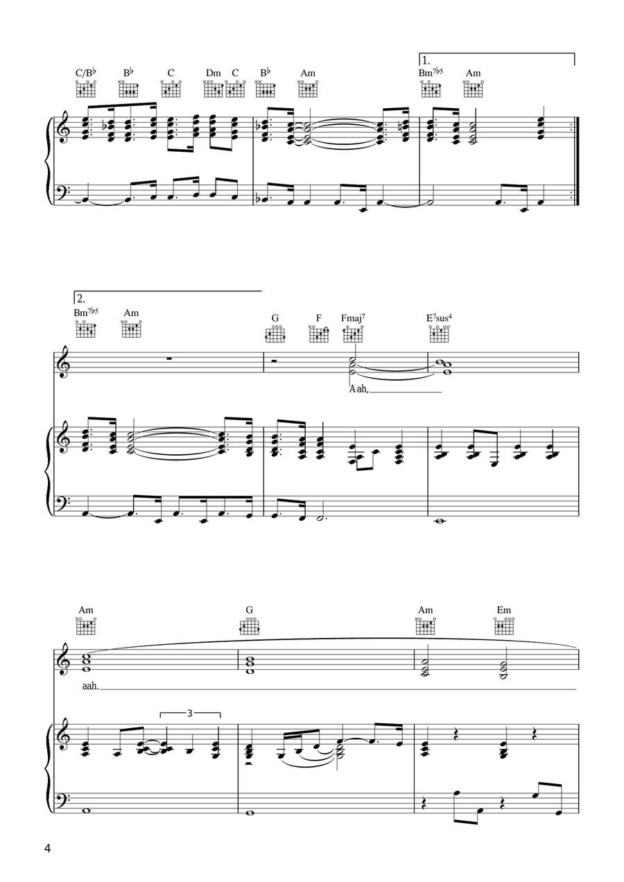 Fool's Overture Fool's Overture Piano, Vocal, Guitar scores gallery preview page 4