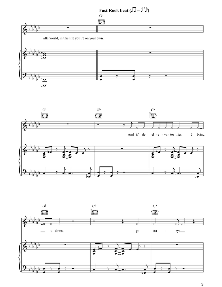 Let's Go Crazy Let's Go Crazy Acoustic Guitar scores gallery preview page 3