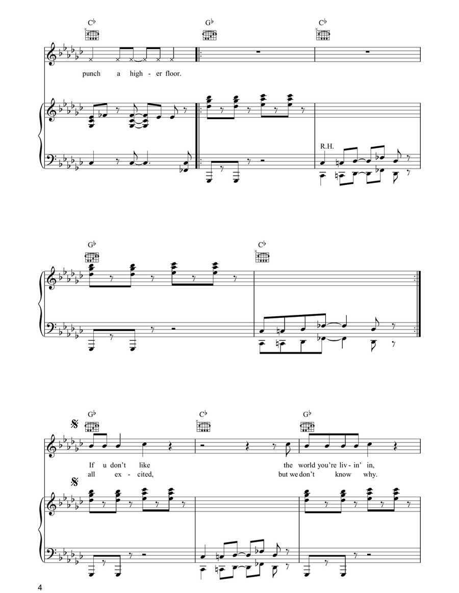 Let's Go Crazy Let's Go Crazy Acoustic Guitar scores gallery preview page 4