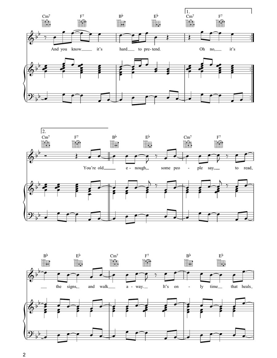 It's Raining Again It's Raining Again Piano, Vocal, Guitar scores gallery preview page 2
