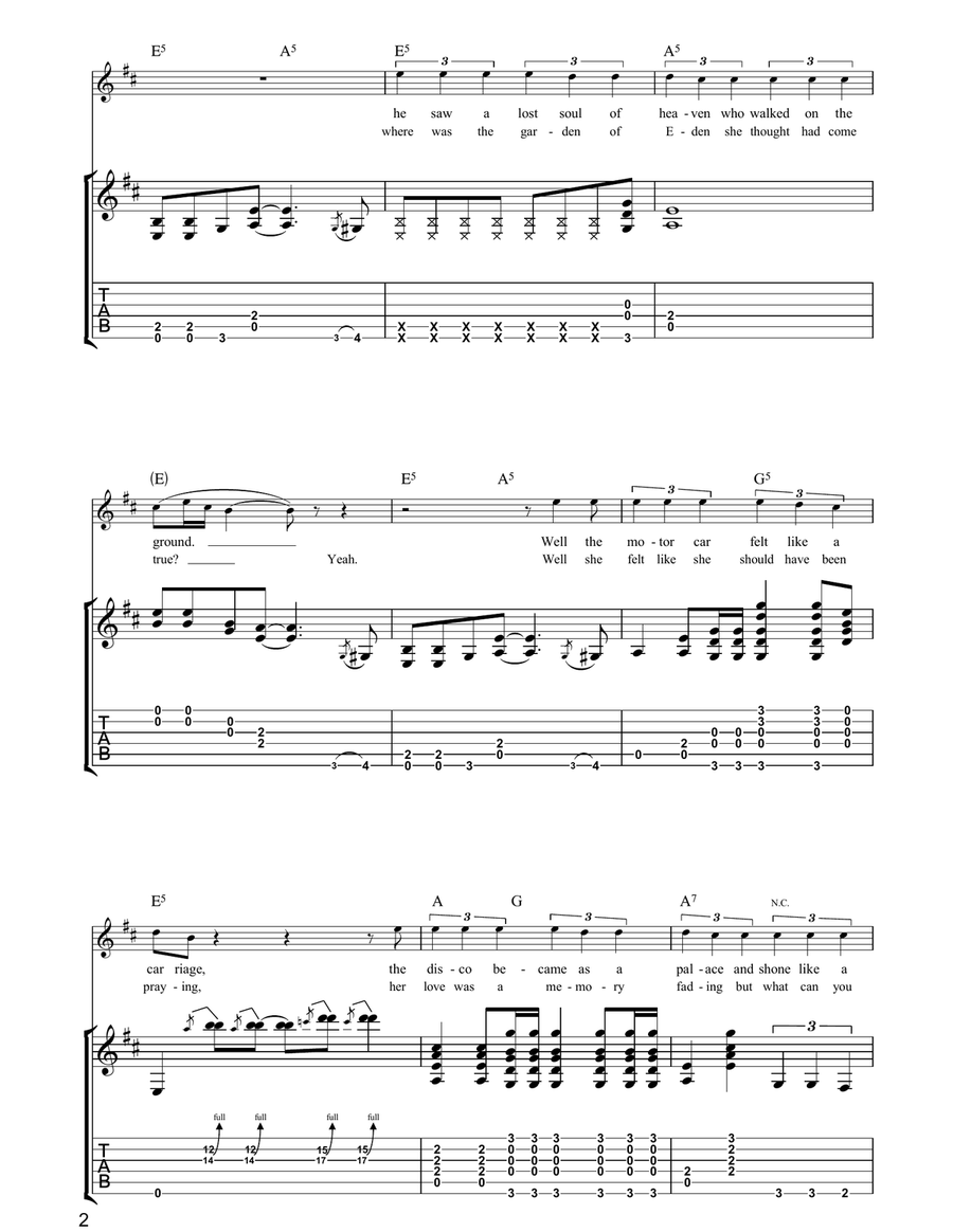 Knight On The Town Knight On The Town Acoustic Guitar scores gallery preview page 2
