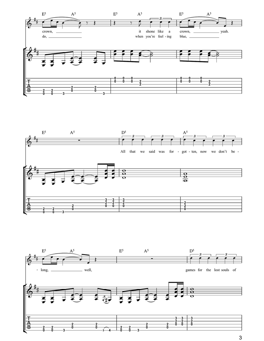 Knight On The Town Knight On The Town Acoustic Guitar scores gallery preview page 3