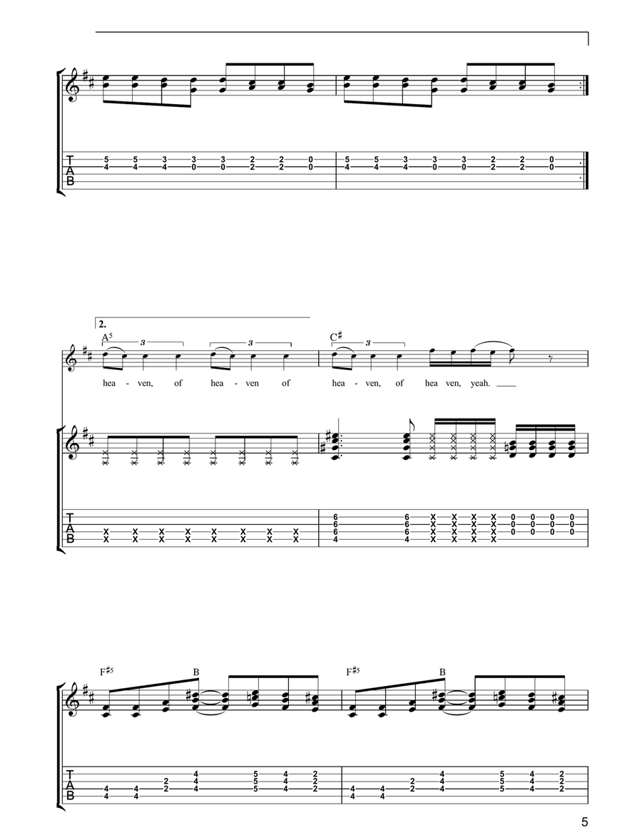 Knight On The Town Knight On The Town Acoustic Guitar scores gallery preview page 5
