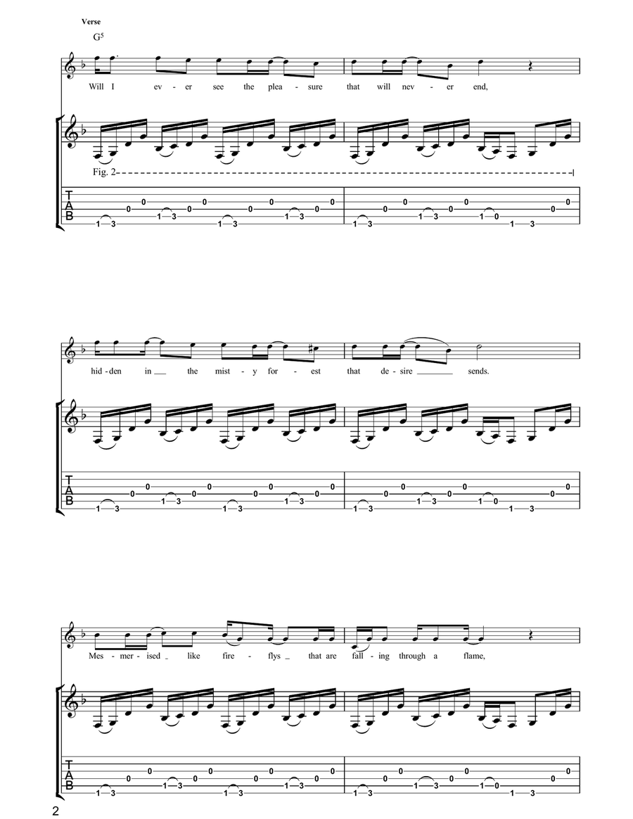 Temple Of Everlasting Light Acoustic Guitar scores gallery preview page 2