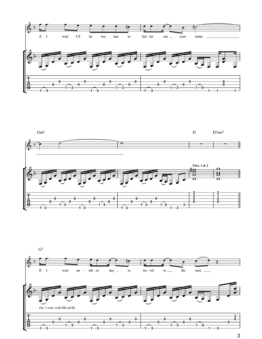 Temple Of Everlasting Light Acoustic Guitar scores gallery preview page 3