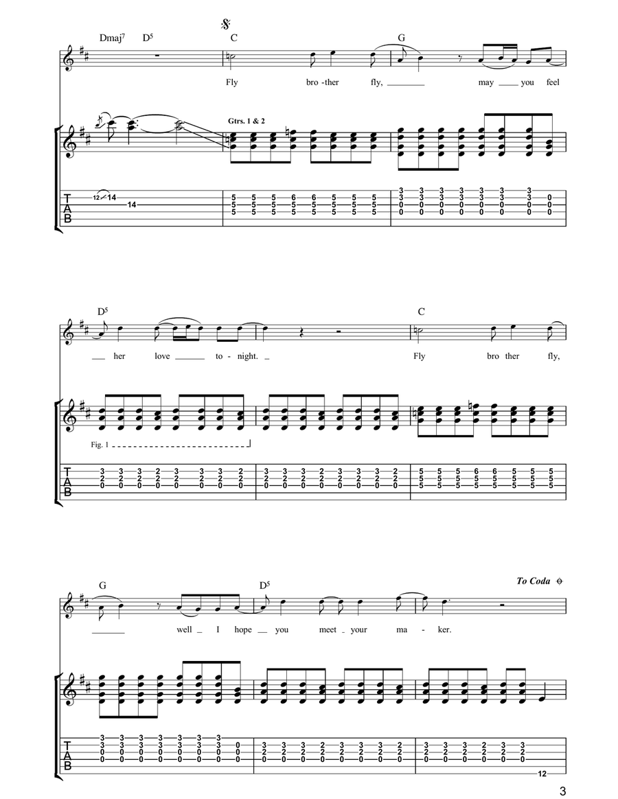 Into The Deep Into The Deep Acoustic Guitar scores gallery preview page 3