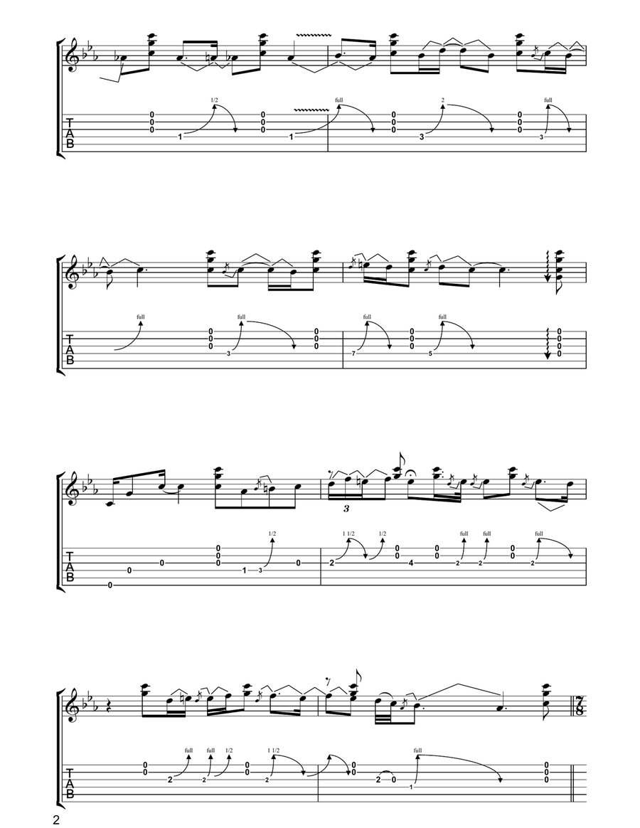Sleeping Jiva Sleeping Jiva Acoustic Guitar scores gallery preview page 2