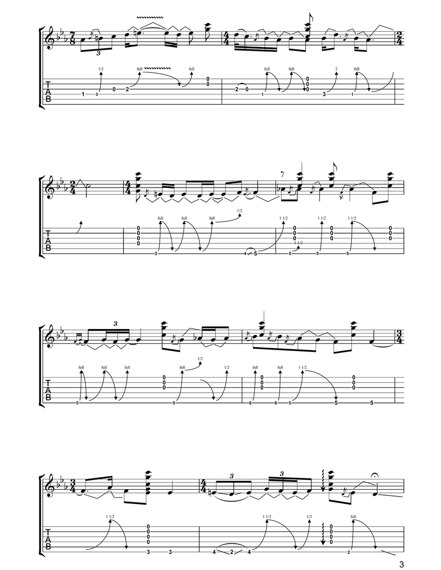 Sleeping Jiva Sleeping Jiva Acoustic Guitar scores gallery preview page 3