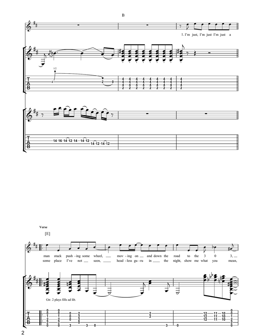 303 303 Acoustic Guitar scores gallery preview page 2