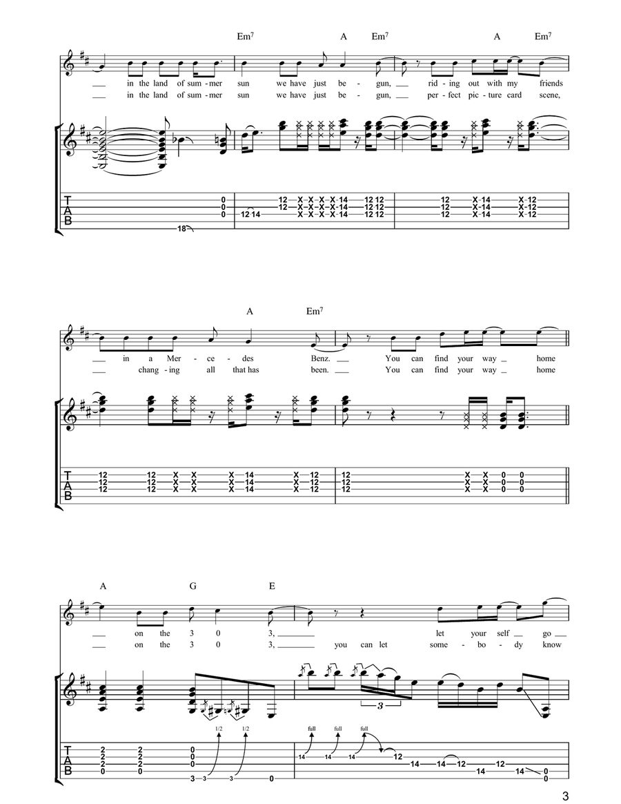 303 303 Acoustic Guitar scores gallery preview page 3
