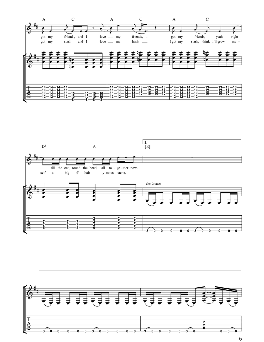 303 303 Acoustic Guitar scores gallery preview page 5