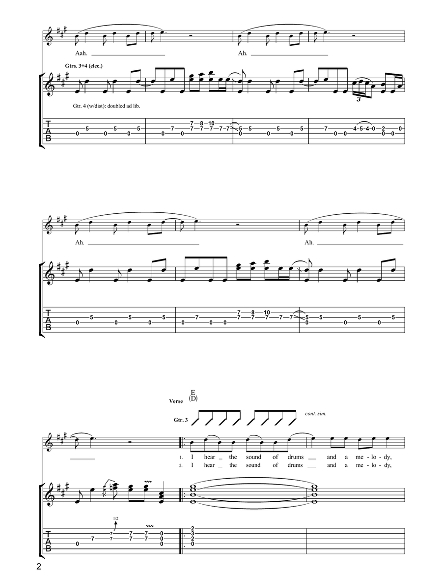 Sound Of Drums Sound Of Drums Acoustic Guitar scores gallery preview page 2