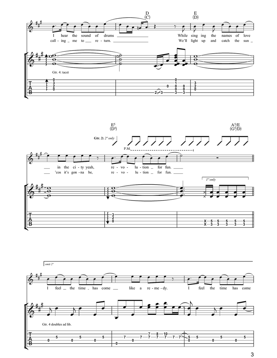 Sound Of Drums Sound Of Drums Acoustic Guitar scores gallery preview page 3