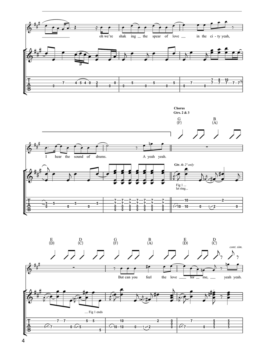 Sound Of Drums Sound Of Drums Acoustic Guitar scores gallery preview page 4