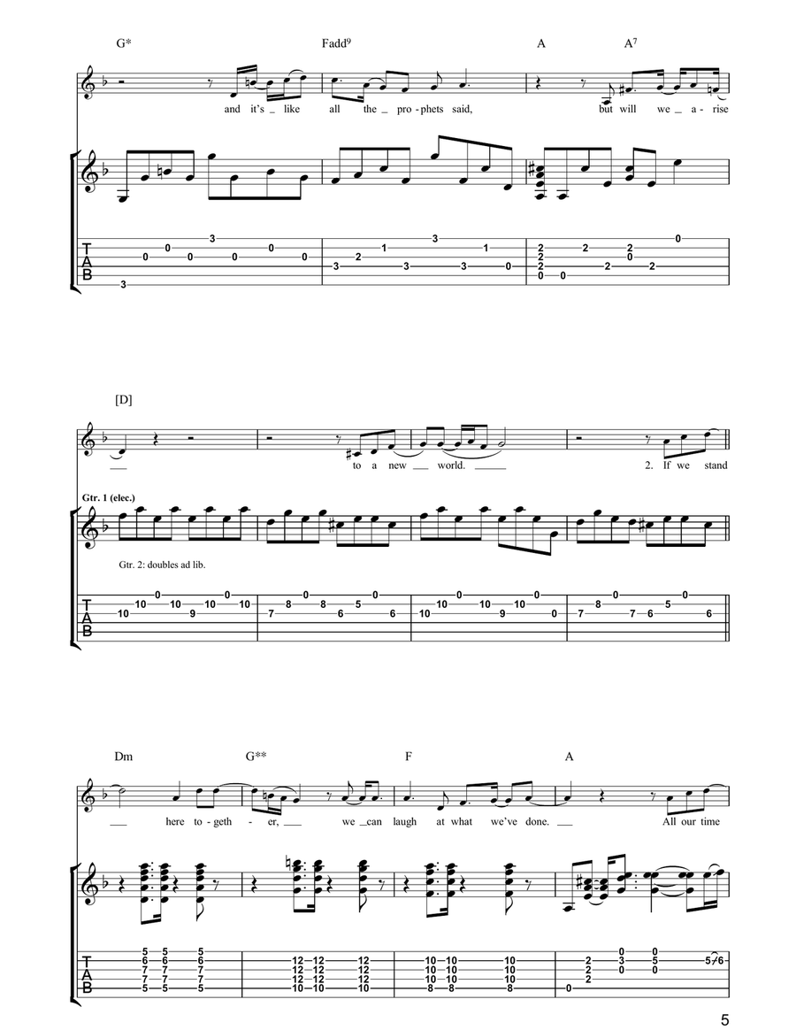 Great Hosannah Great Hosannah Acoustic Guitar scores gallery preview page 5
