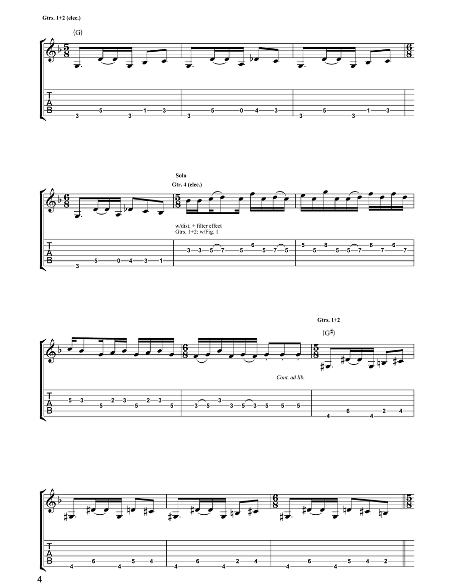 S.O.S. S.O.S. Acoustic Guitar scores gallery preview page 4
