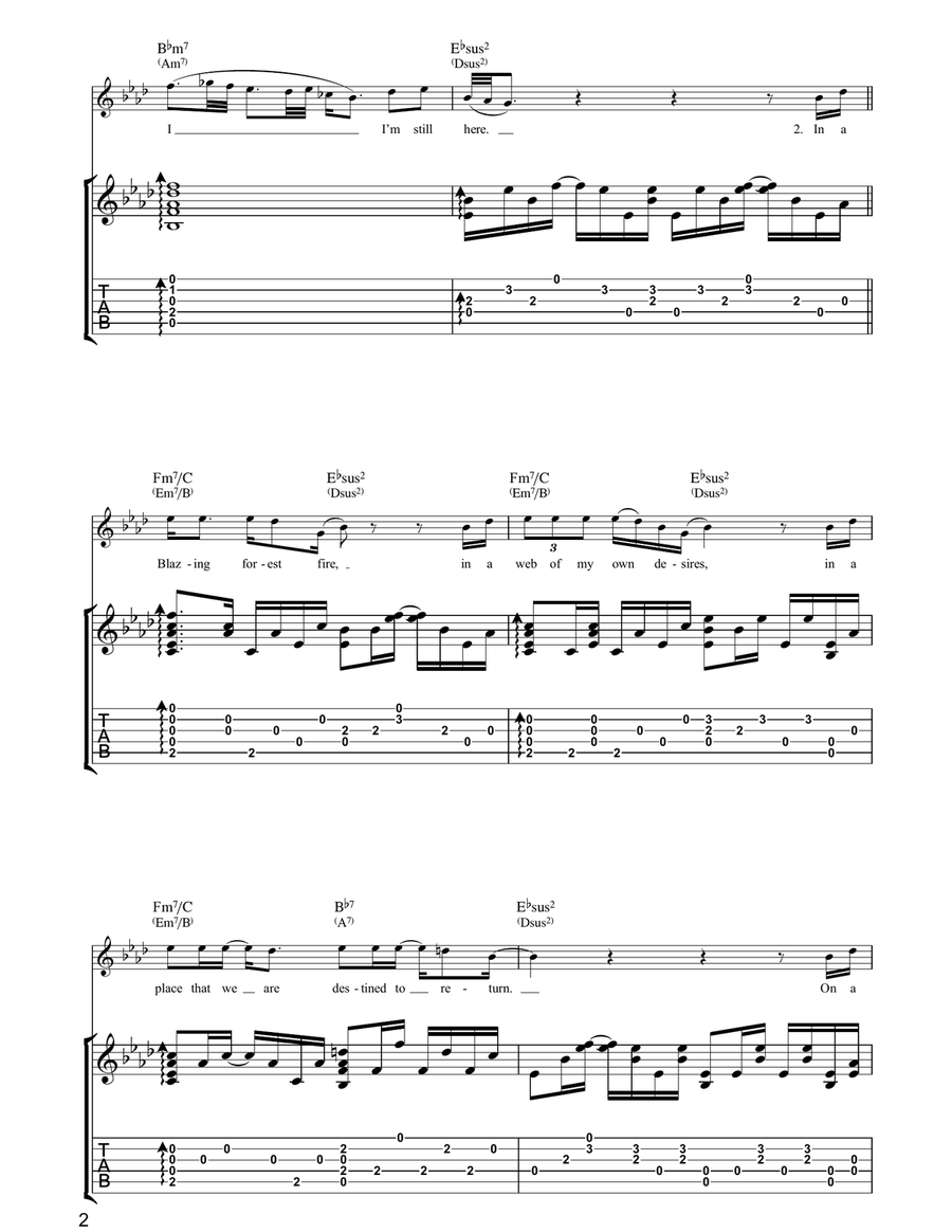 I'm Still Here I'm Still Here Acoustic Guitar scores gallery preview page 2