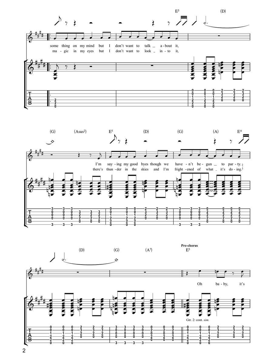 108 Battles (Of The Mind) Acoustic Guitar scores gallery preview page 2