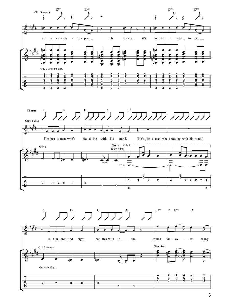 108 Battles (Of The Mind) Acoustic Guitar scores gallery preview page 3