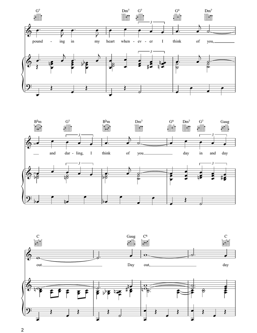 Day In, Day Out Day In, Day Out Piano, Vocal, Guitar scores gallery preview page 2