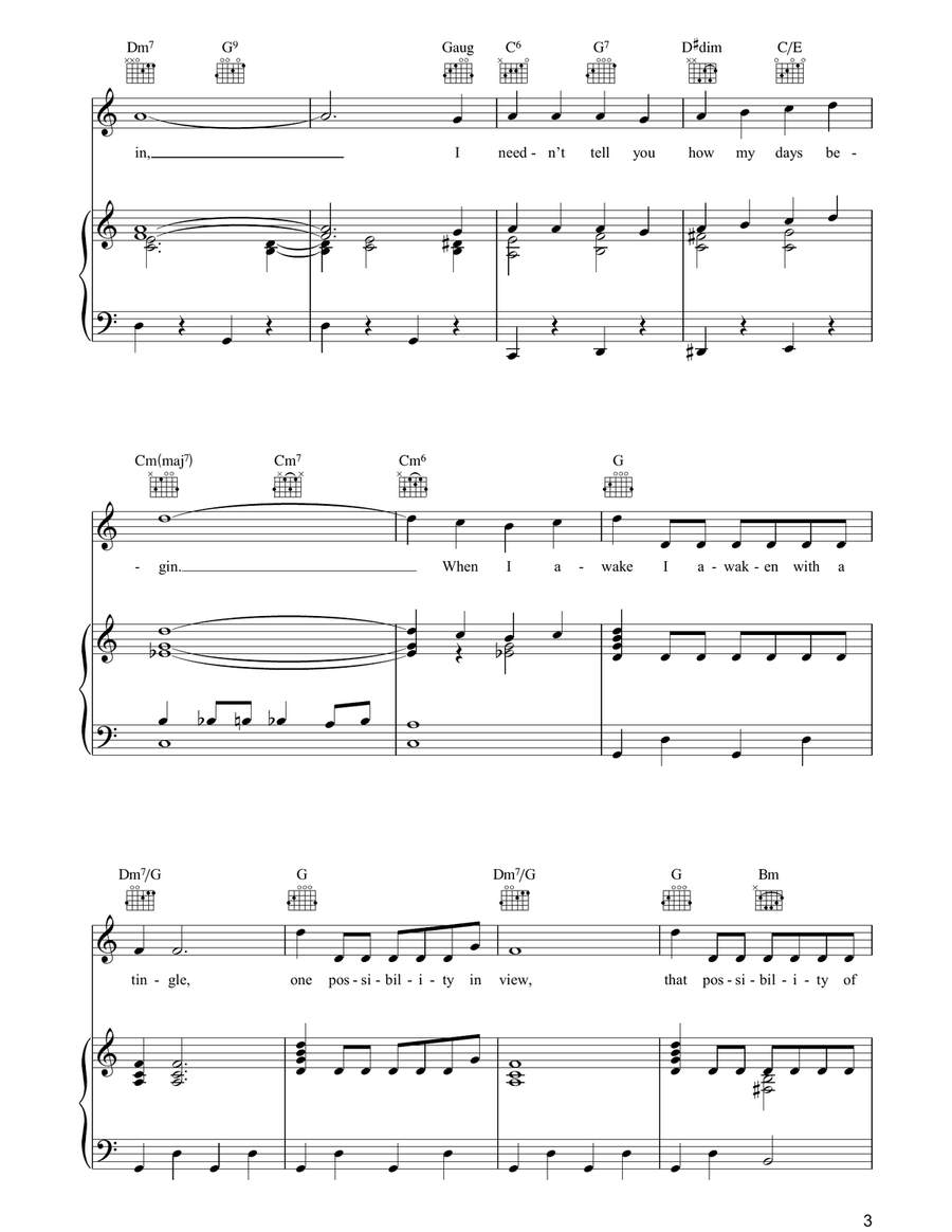 Day In, Day Out Day In, Day Out Piano, Vocal, Guitar scores gallery preview page 3