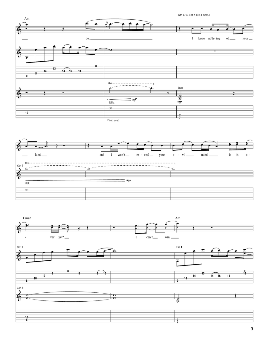 Breath Breath Acoustic Guitar scores gallery preview page 3