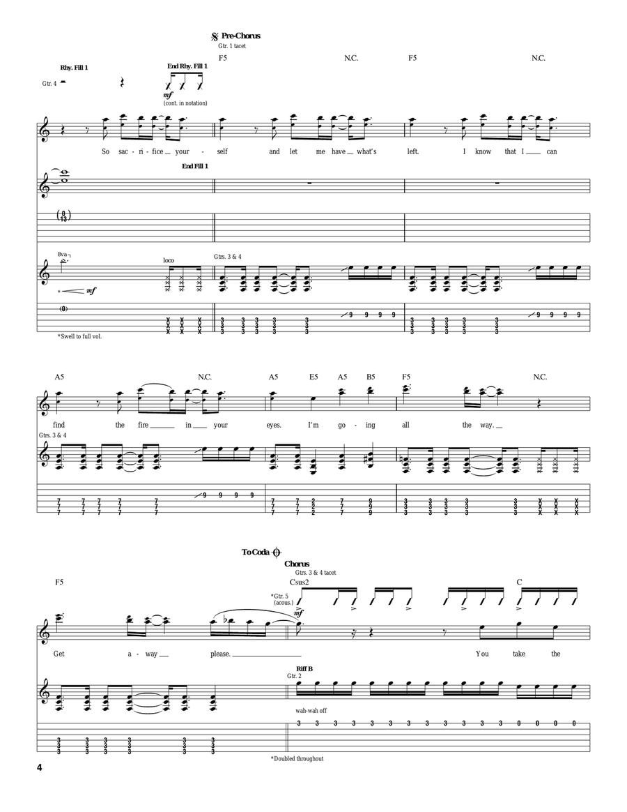 Breath Breath Acoustic Guitar scores gallery preview page 4