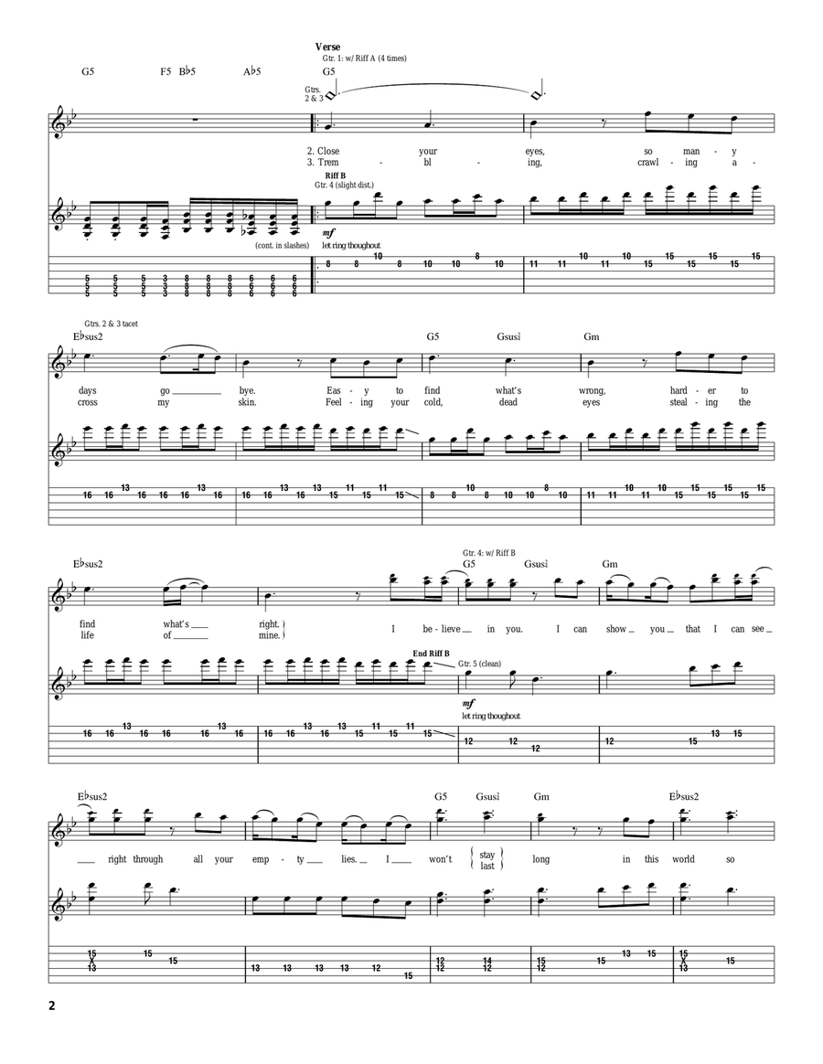 Dance With The Devil Acoustic Guitar scores gallery preview page 2