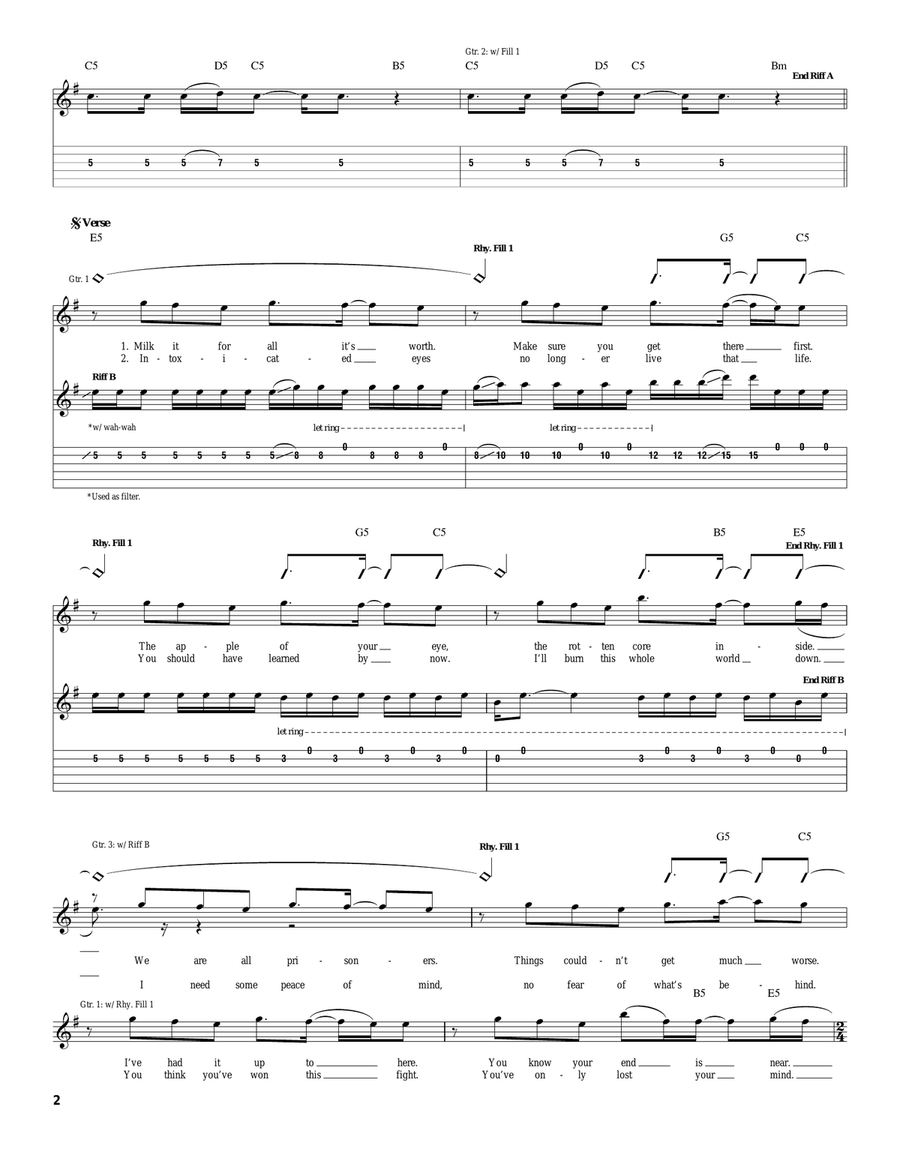 Had Enough Had Enough Acoustic Guitar scores gallery preview page 2