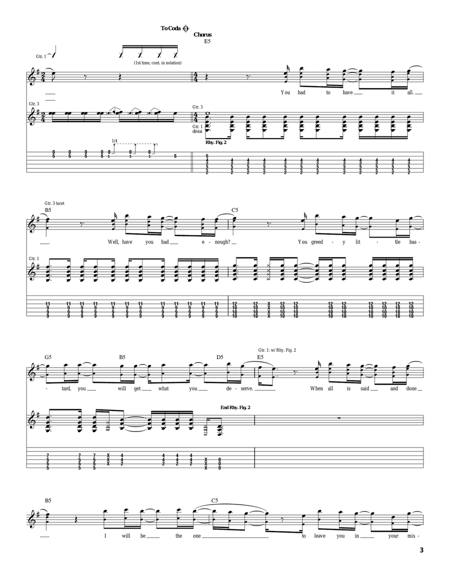Had Enough Had Enough Acoustic Guitar scores gallery preview page 3
