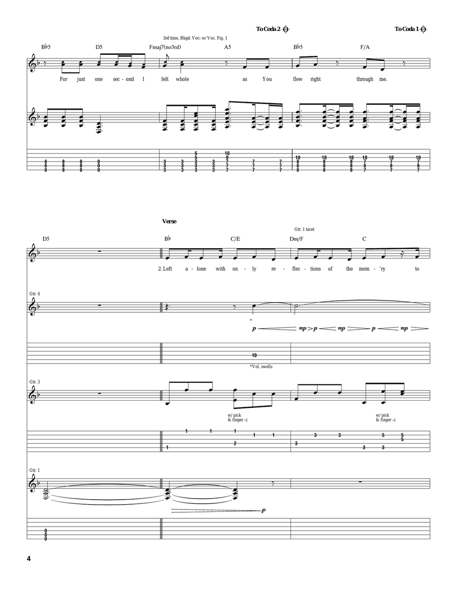 Sorrow Sorrow Acoustic Guitar scores gallery preview page 4