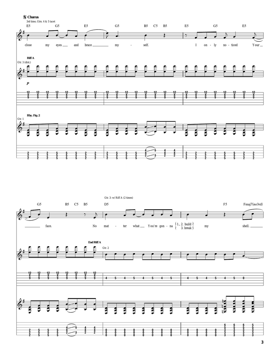 I'm Sorry I'm Sorry Acoustic Guitar scores gallery preview page 3