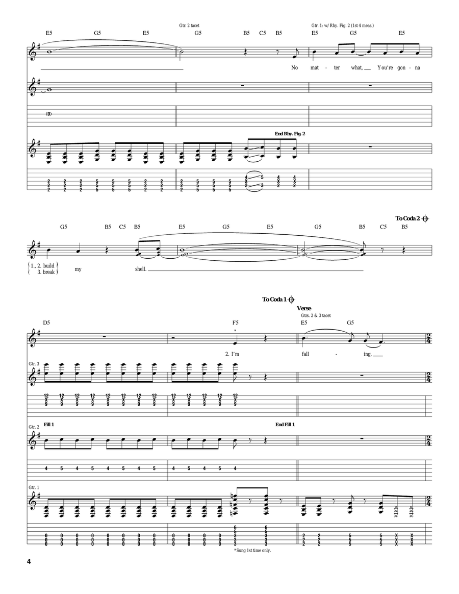I'm Sorry I'm Sorry Acoustic Guitar scores gallery preview page 4