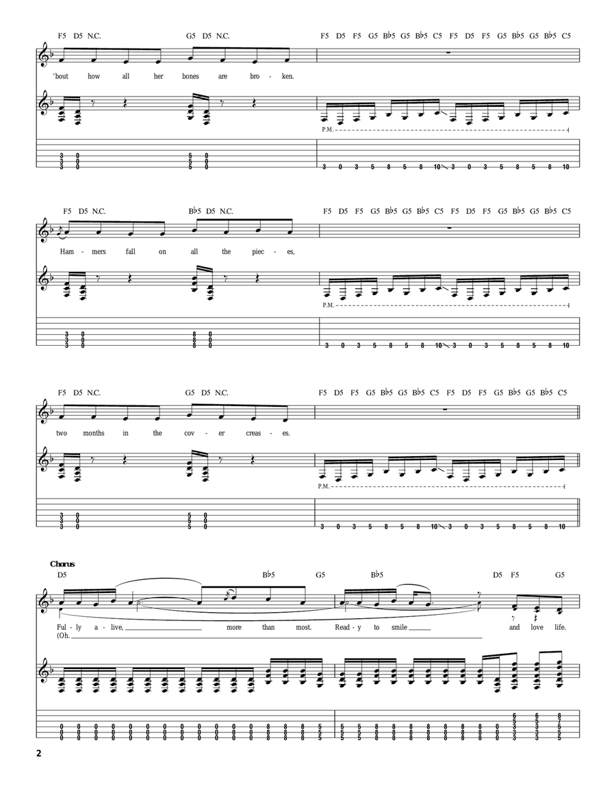 Fully Alive Fully Alive Acoustic Guitar scores gallery preview page 2
