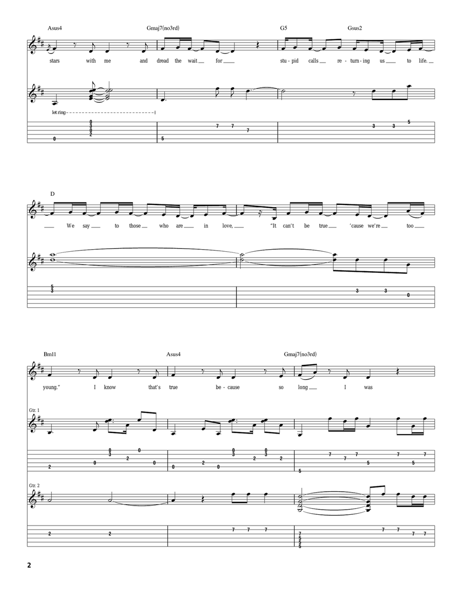 So I Thought So I Thought Acoustic Guitar scores gallery preview page 2