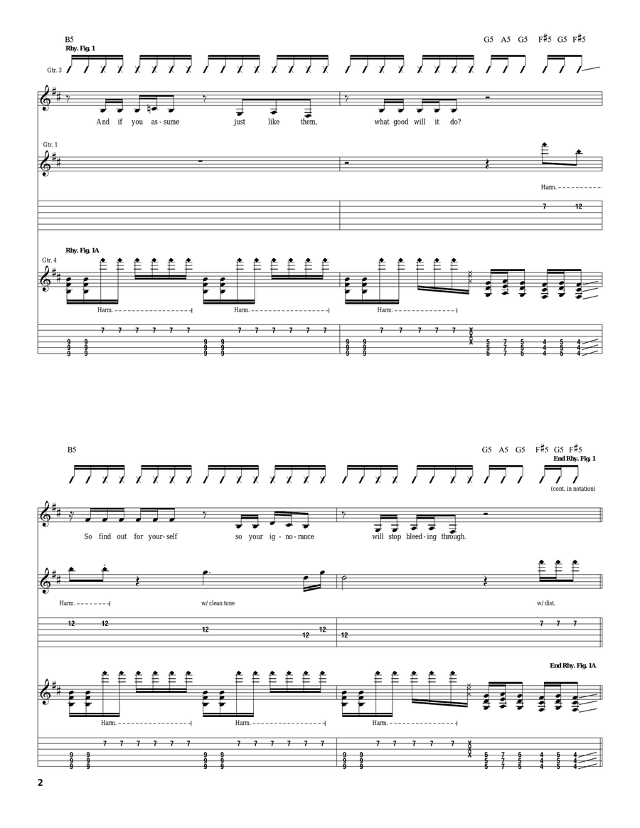 Breathe Today Breathe Today Acoustic Guitar scores gallery preview page 2